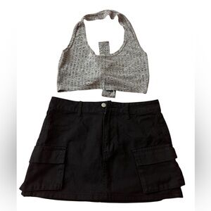 SHEIN Textured Gray Fabric